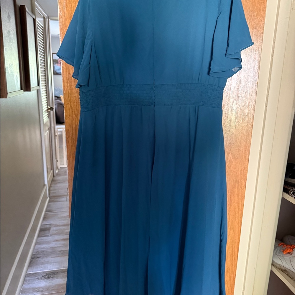 Ever Pretty Teal Midi Dress New with Tags - Picture 4 of 8